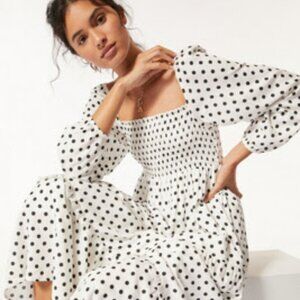 Anthropologie Laney Polka Dot Maxi Dress